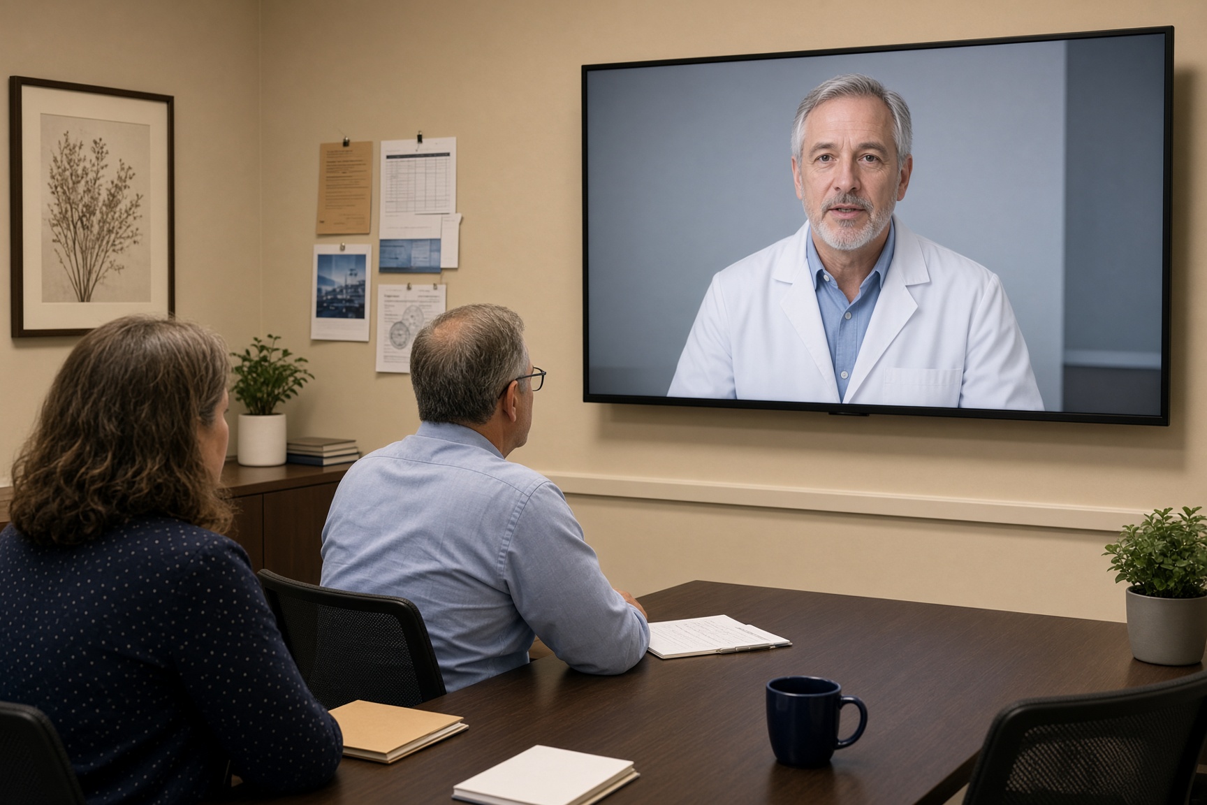 Clinicians attending a live virtual session